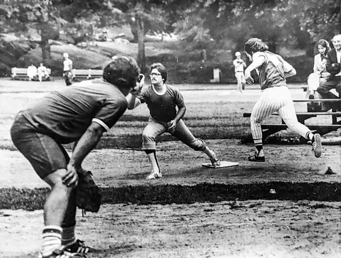 Early Press League action at Heckscher, circa 1983.